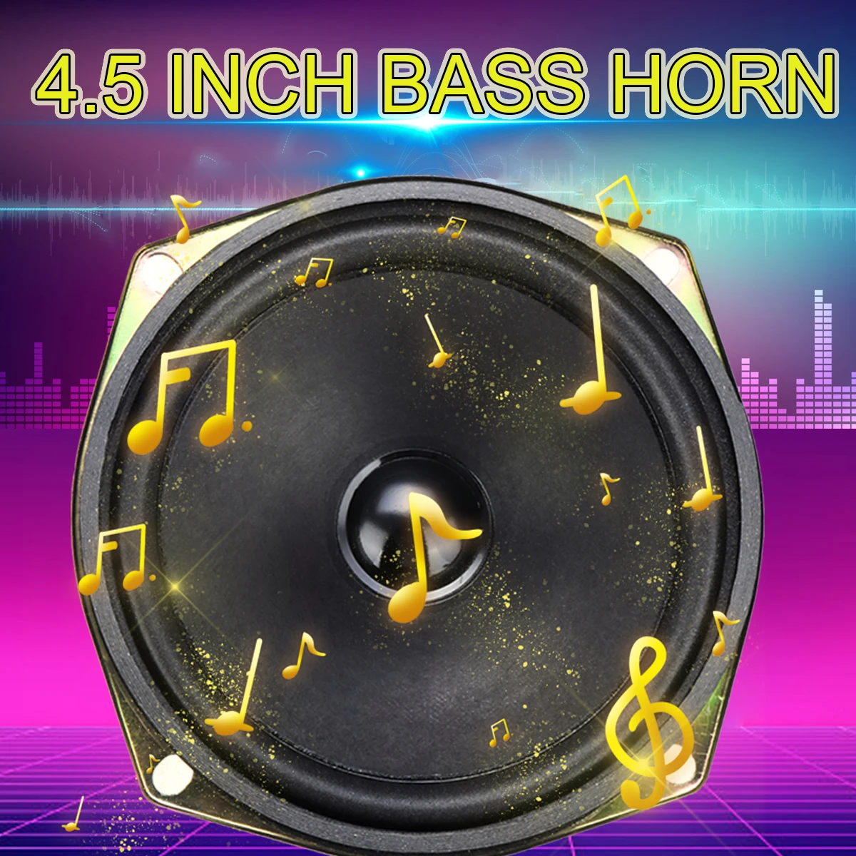 2 шт. 4 5 дюймовый сабвуфер Динамик аксессуары блок 10 Вт современный бокс DIY бас