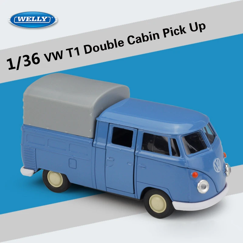 WELLY литая модель автомобиля 1:36 1963 Volkswagen T1 Bus Classic из металлического сплава