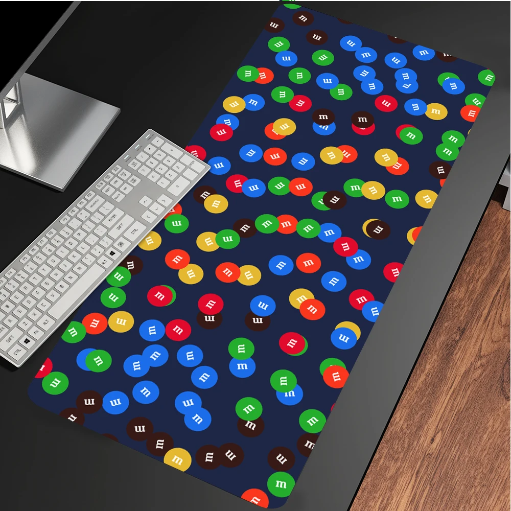

Коврик для мыши M & M Шоколадные Бобы, игровой коврик для клавиатуры XXL, Настольный коврик 800x300 мм, резиновый коврик, мышь, игровой ноутбук для ...