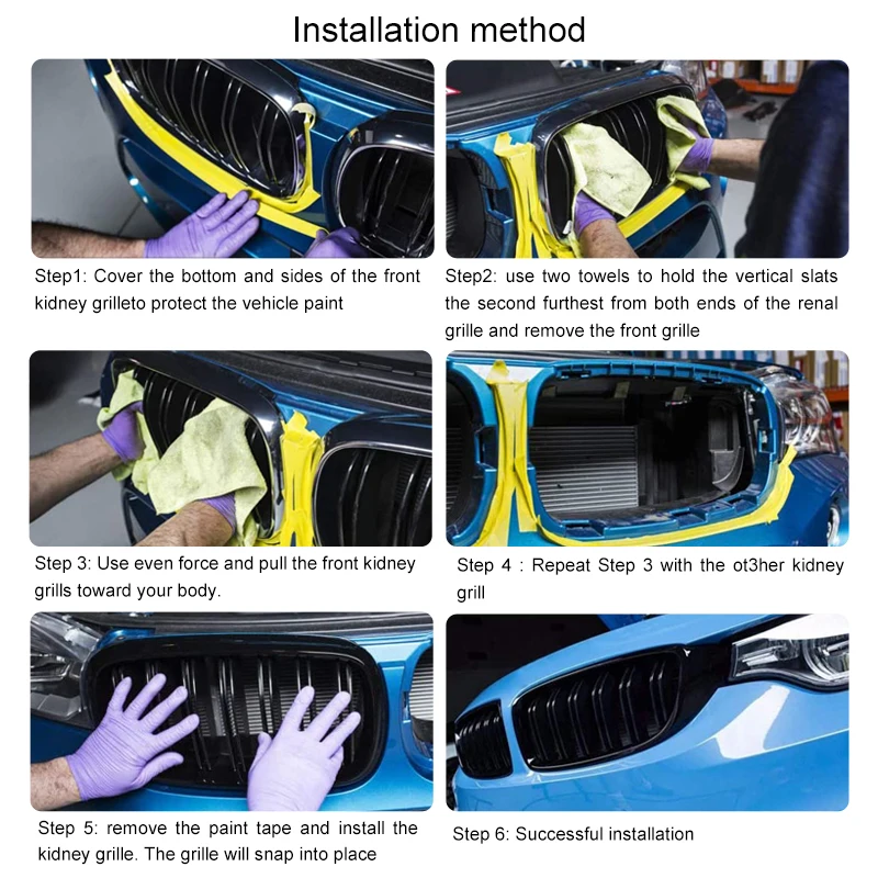 Автомобильная передняя решетка авто передний бампер впускные почечные грили для