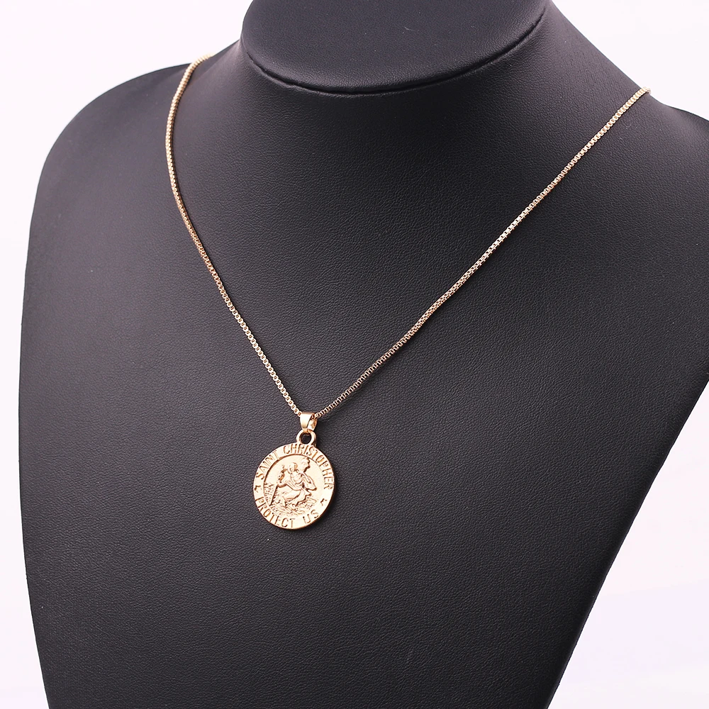 Ожерелье женское с цепочкой изображением Иисуса Христа ожерелье Святой