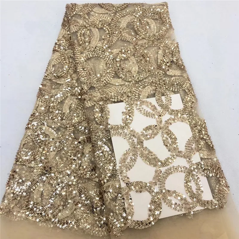 

African Lace Fabric High Quality lace 2020 Nigerian French Mesh Lace Fabric For Wedding Party Clothe b18-75