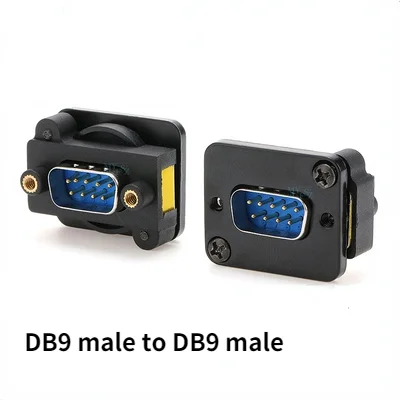 High quality VGA DB15 RS232 DB9 data cable connector Plug Panel mounting D type 9 15pin port socket female adapter |