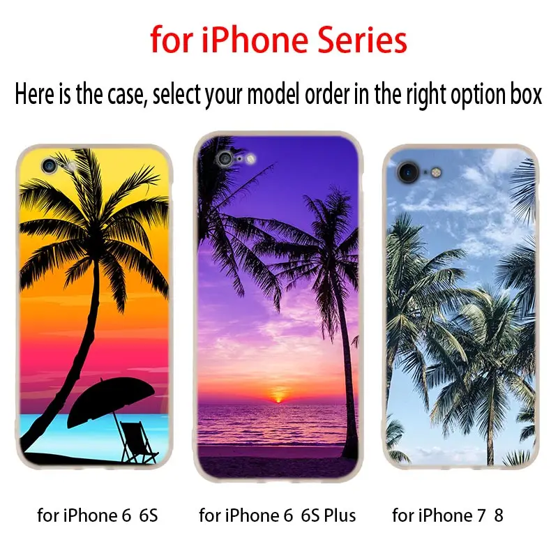 Летний Пляжный Мягкий силиконовый чехол для iPhone 11 Pro 7 8 Plus XR XS Max 4 5 5S SE 6 s чехлы Etui |