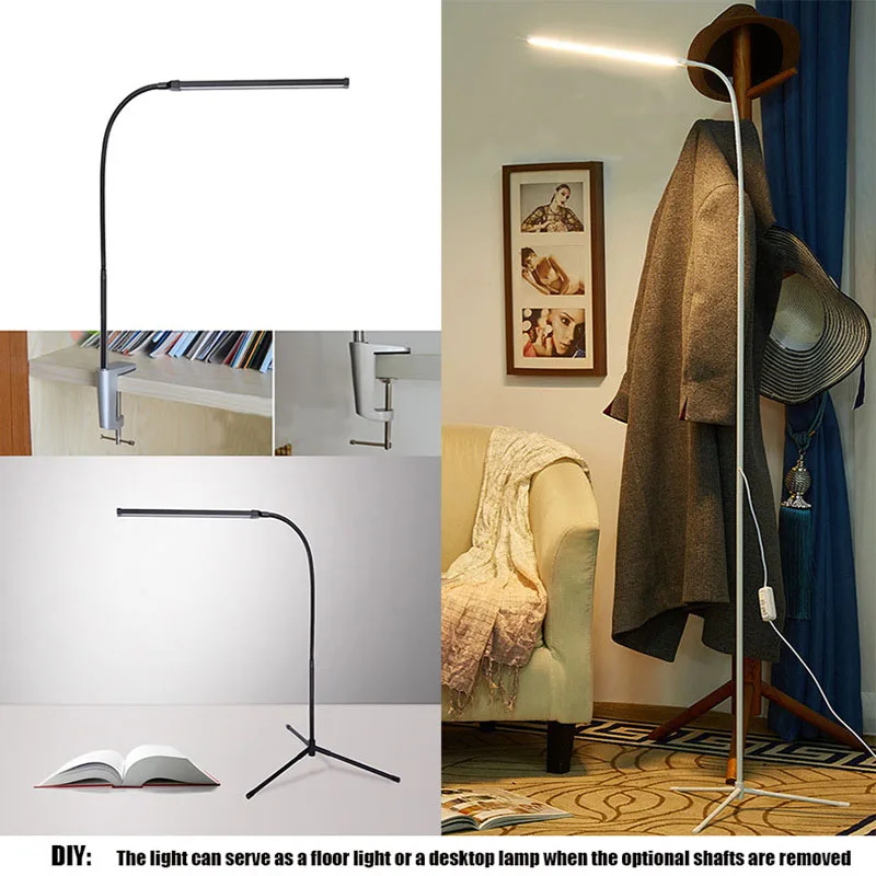 Напольная светодиодная лампа с регулируемой яркостью портативный