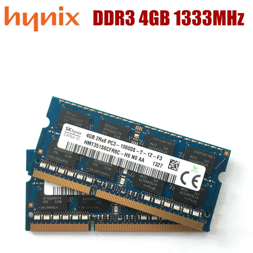 Модуль оперативной памяти Hynix для ноутбука 4 Гб 2Rx8 PC3 10600S DDR3 4G 1333 МГц | Компьютеры и