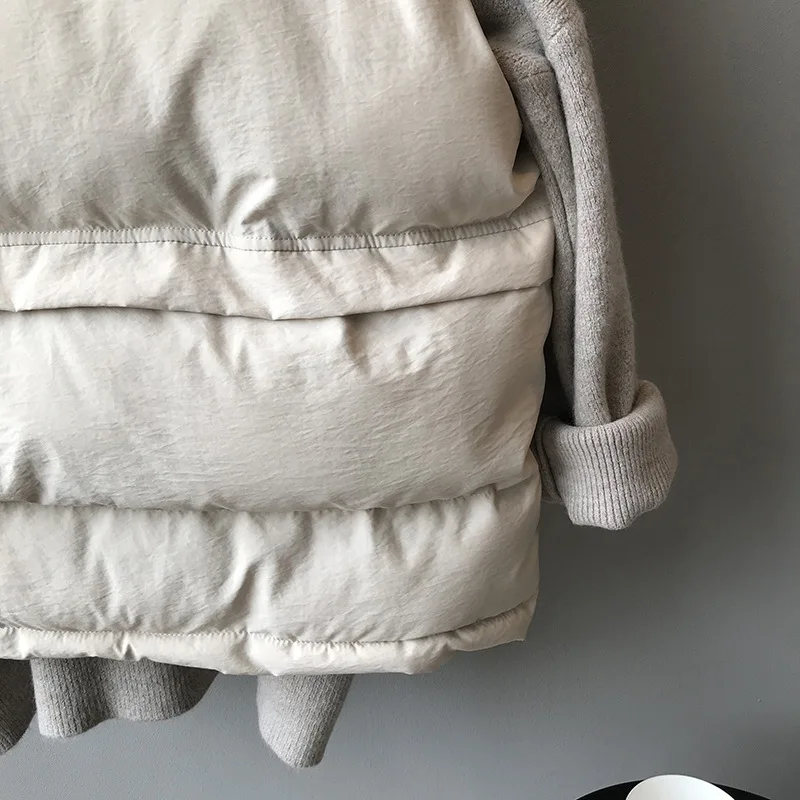 

Women's Korean Style Solid Sleeveless Jacket Autumn Thick Warm Winter Vest Coat Single Women Breasted Loose Thick Fashion Vest