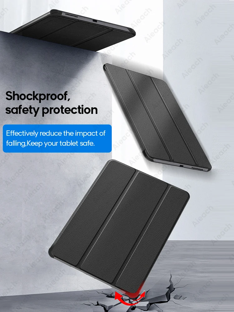 Магнитный чехол подставка тройного сложения для Lenovo Tab M10 FHD Plus HD M8 M7 P10 10 3 1 из