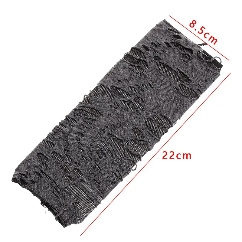 Перчатки унисекс в готическом стиле перчатки без пальцев панк с разрезами