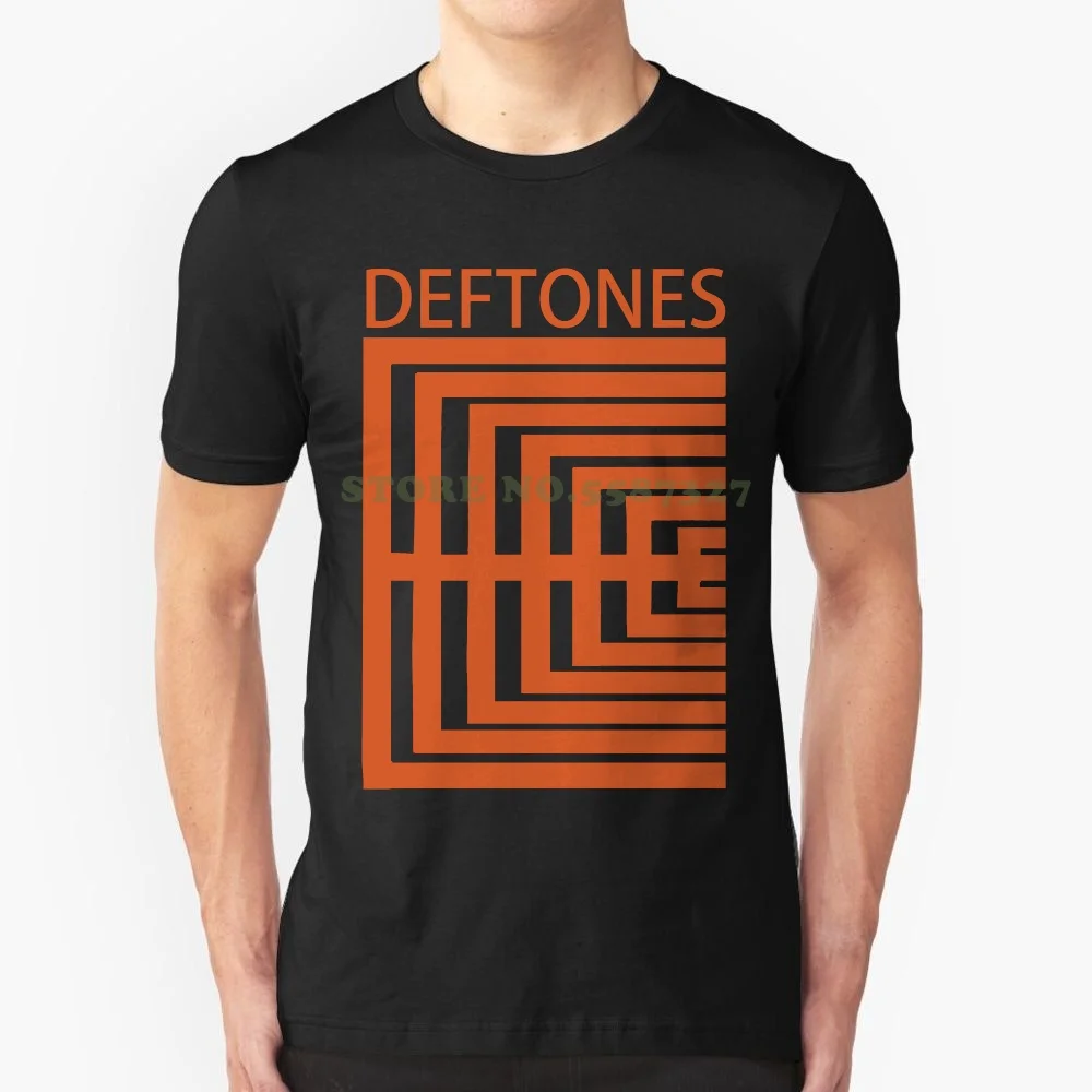 

Модная футболка Deftones с изображением лабиринта, белая рубашка для девочек-подростков, новая Официальная Лицензированная женская футболка