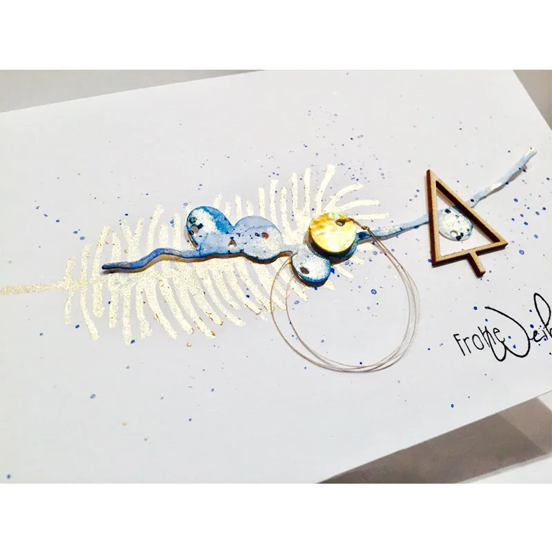 Металлические Вырубные штампы в виде ягод и ветвей декоративные для рукоделия