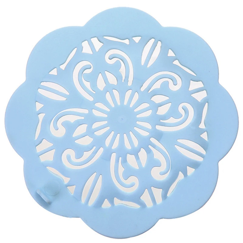 

Floor Drain Sink Plug Flower Shape Kitchen Drainer Filter Bathroom Shower Accessories Hair Stopper 11.5*8cm Sink Strainer TPR