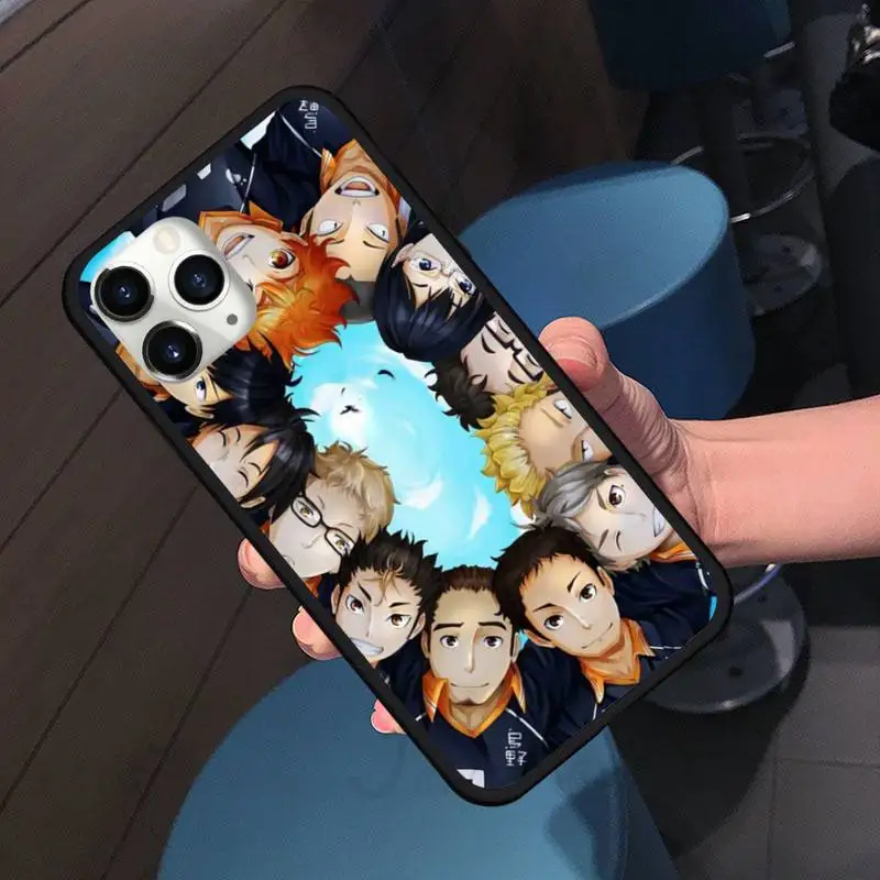 

Haikyuu Hinata attacks BALL Phone Case For iphone 7 8 12 11 XR XS pro Max Mini plus Soft silicone cover shell funda