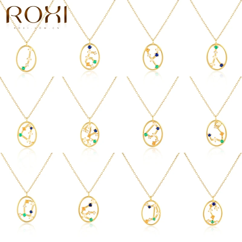 ROXI 12 подвески в виде созвездия ожерелья для Для женщин 925 пробы цвет серебристый