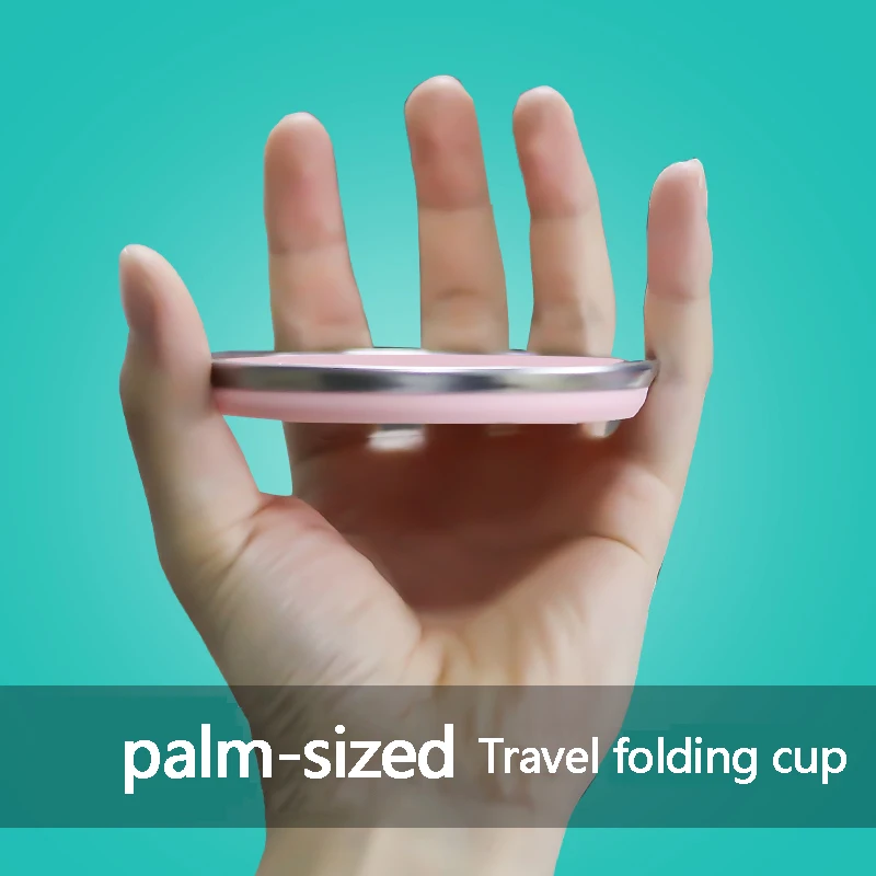 Портативная Складная чашка стильные силиконовые телескопические дорожные