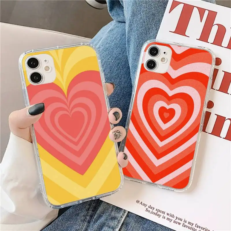 Латте кофе Любовь Сердце телефонный кейс для Samsung Galaxy прозрачный iPhone 11 12 mini pro XS MAX 8