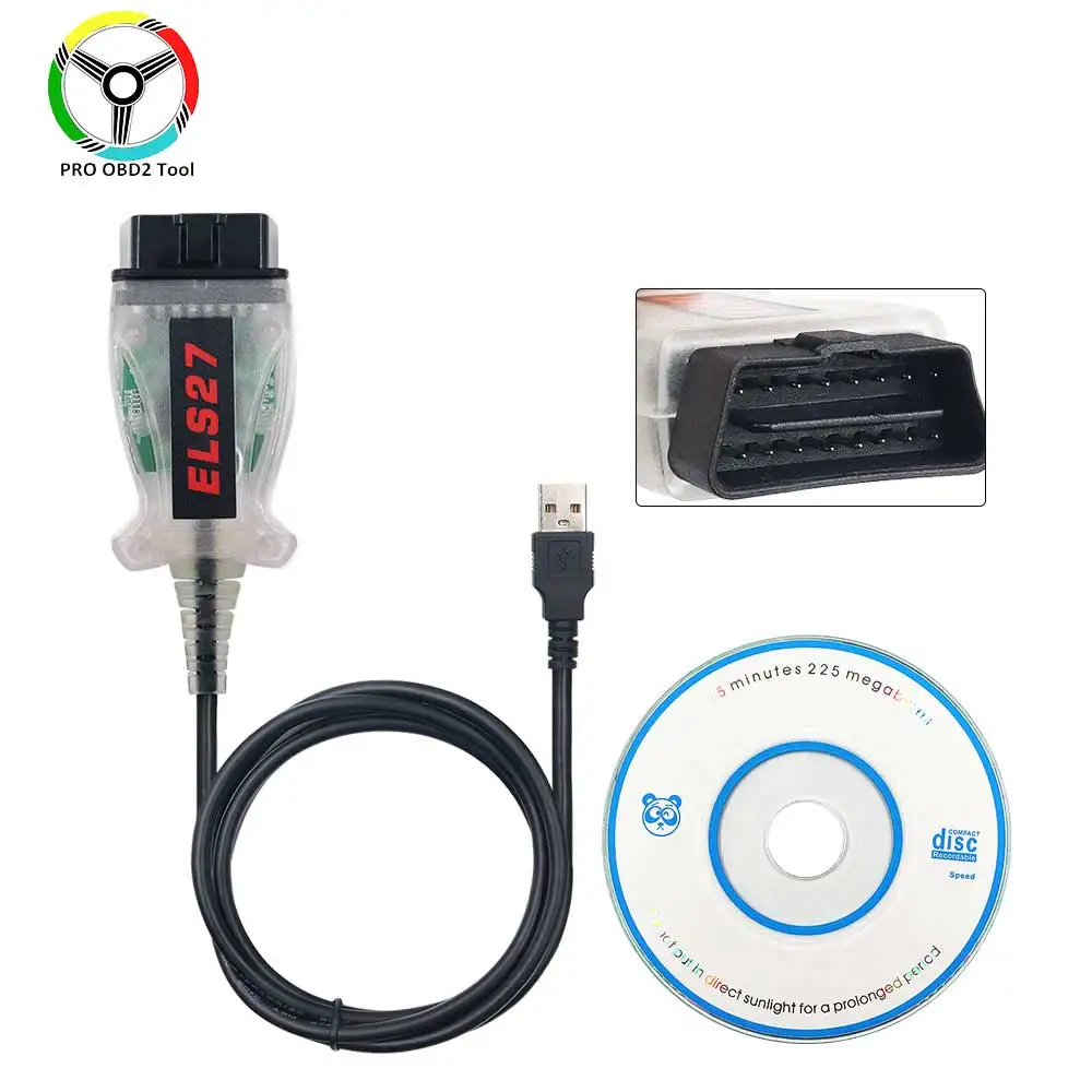 V2.3.8 ELS27 FORScan OBD2 сканер автомобильный диагностический инструмент кабель зеленая