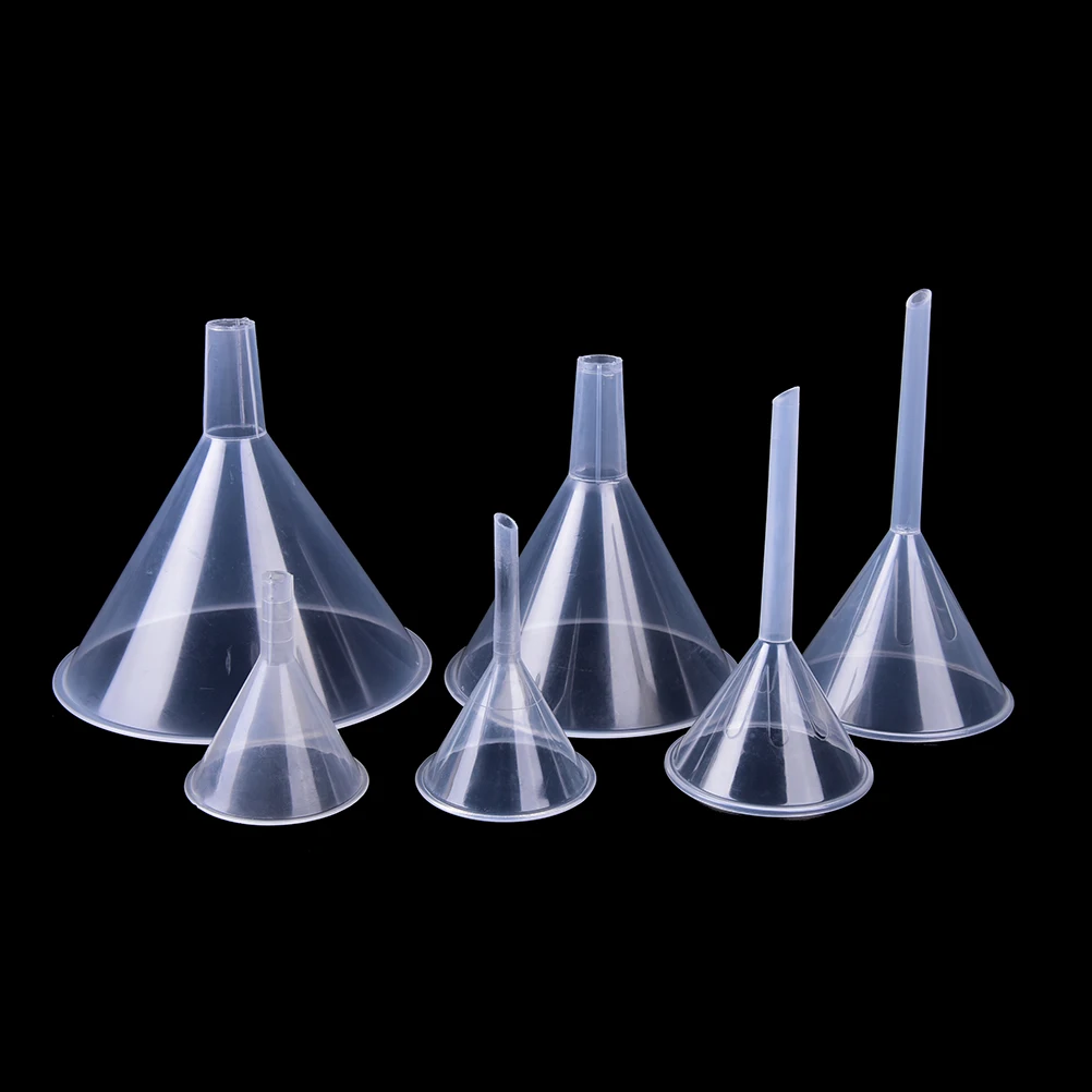 

1PC Perfume Funnel 1/2" 50ml Mouth Dia Laboratory Transfer Perfume Mini And Clear White Plastic Filter Funnel