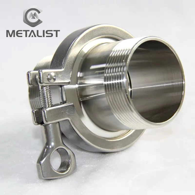 METALIST 1&quot DN25 Stainless Steel SS304 Sanitary Male Threaded Ferrule OD 50.5 Pipe Fitting fit for 1.5&quot Tri Clamp | Обустройство
