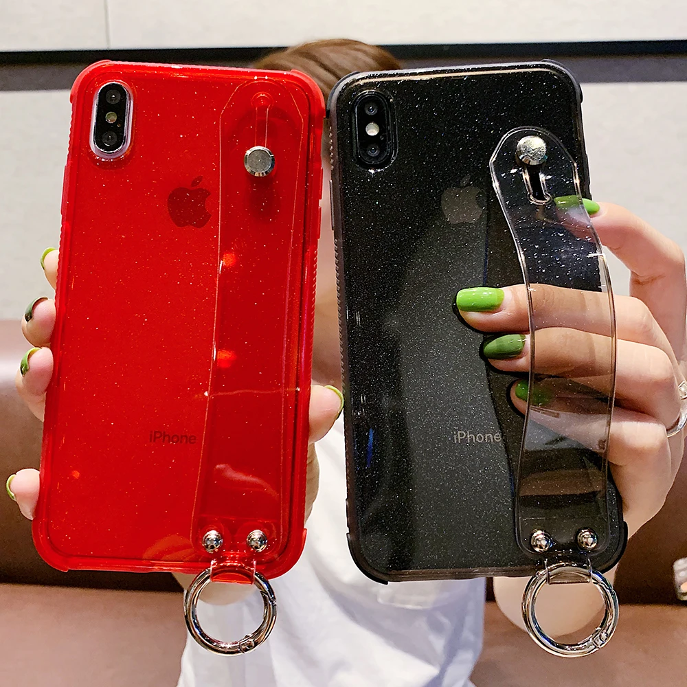 Блестящий чехол с порошковым блеском для iPhone 13 12 11 XR XS Max 7 8 Plus прозрачный мягкий