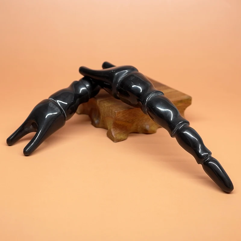 Tontin Высокое качество буйвола с цифрами и рожками на капюшоне Ложка чаша Жук Форма