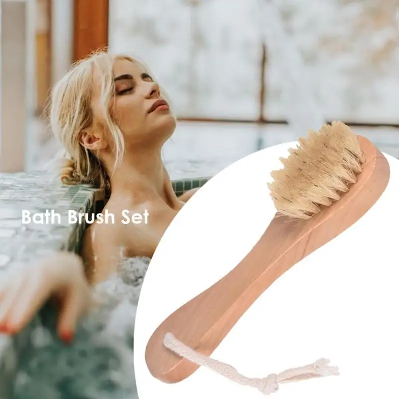 3 шт. новая деревянная щетка для тела набор щетины сухой Дерево Кожа мягкая из