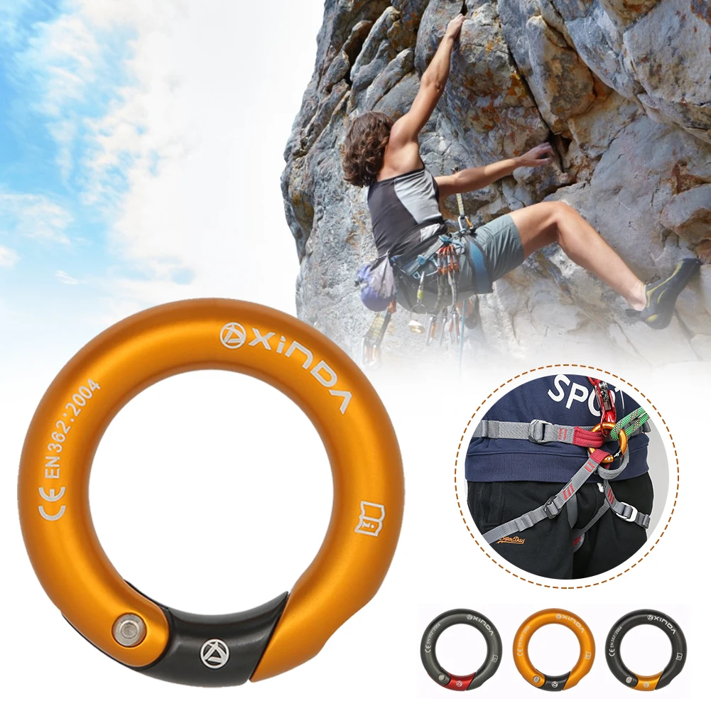 

23KN Multi-Directional Gated Ring for Climbing Aluminum Alloy O-Ring Connection Ring