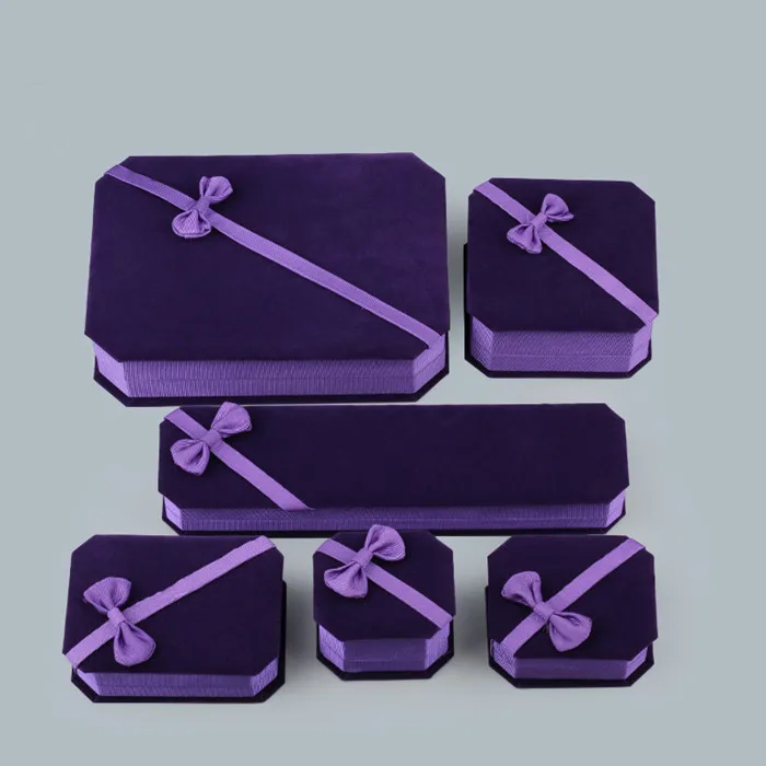 100 шт./лот принимаем заказы на логотип фиолетовые бархатные роскошная коробка для