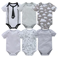 boys baby rompers summer style unisex baby jumpsuit 6pcs boy girl clothing newborn infant giraffe short sleeve clothes 0 12m