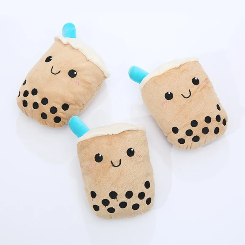 Плюшевые игрушки для питомцев жилет с мультипликационным принтом молоко Чай