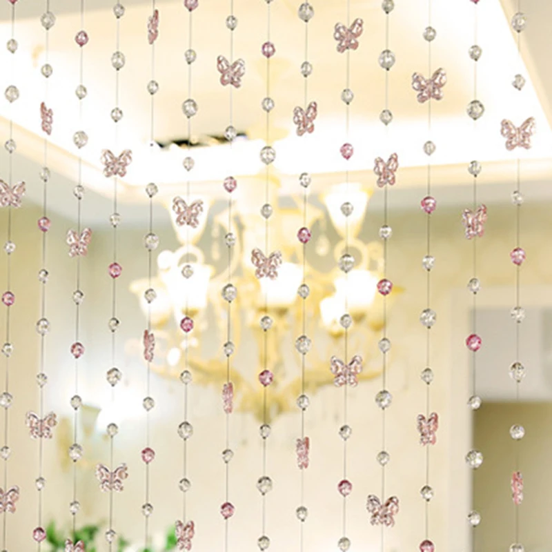 1 шт. Женская штора из бисера Хрустальная стеклянная Роскошная для гостиной