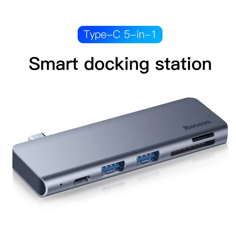 

New Baseus USB C HUB to Multi USB 3.0 USB HUB for MacBook Air 2016 TF SD Card Reader PD 60W Fast Charge Type-C USB HUB Adapter