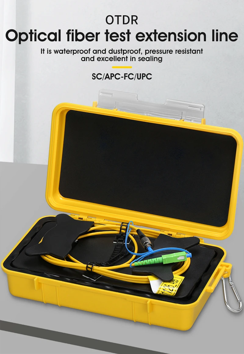 

SC/APC-FC/UPC OTDR Zone Eliminator,Fiber Rings ,Fiber Optic OTDR Launch Cable Box