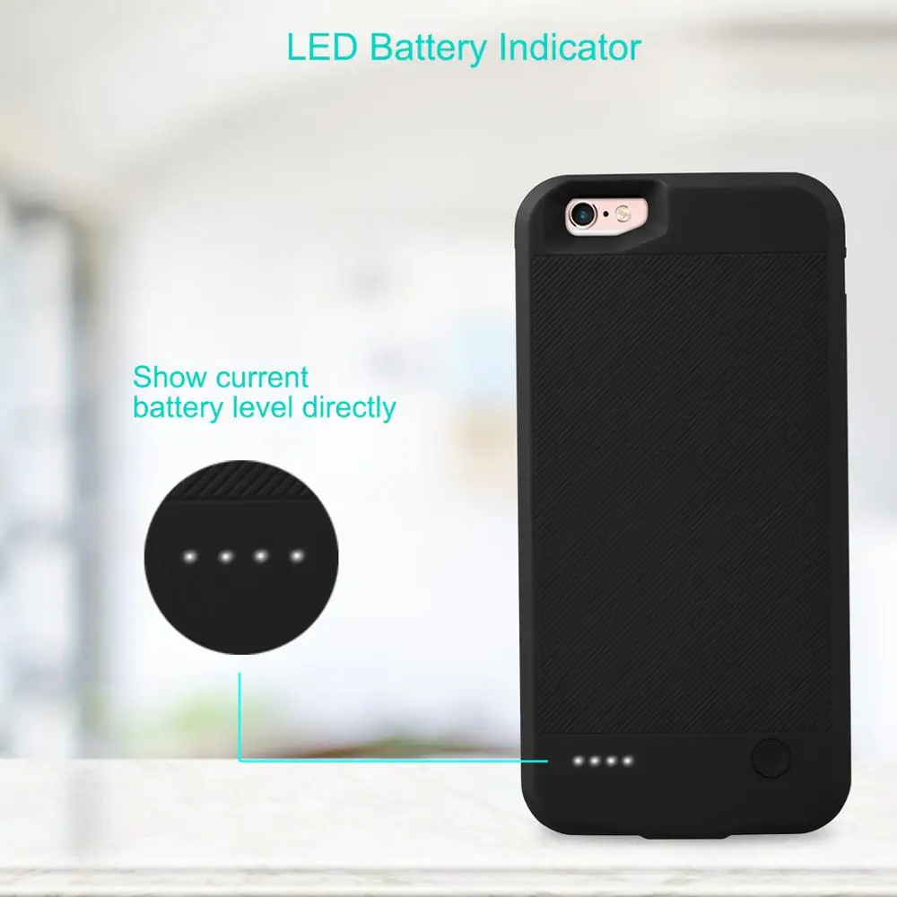 

for iPhone 6 6s 7 8 Battery Charger Case 2800mAh External Power Bank Charging Cover for iPhone 6 6S 7 8 Battery Case