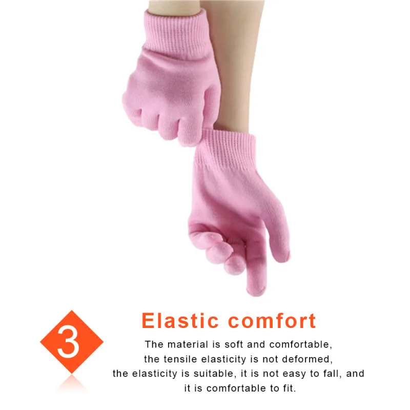 

6 Color Gel Spa Silicone Gloves Soft Whiten Exfoliating Moisturizing Treatment Hand Mask Care Repair Women Lady Skin Beauty Tool