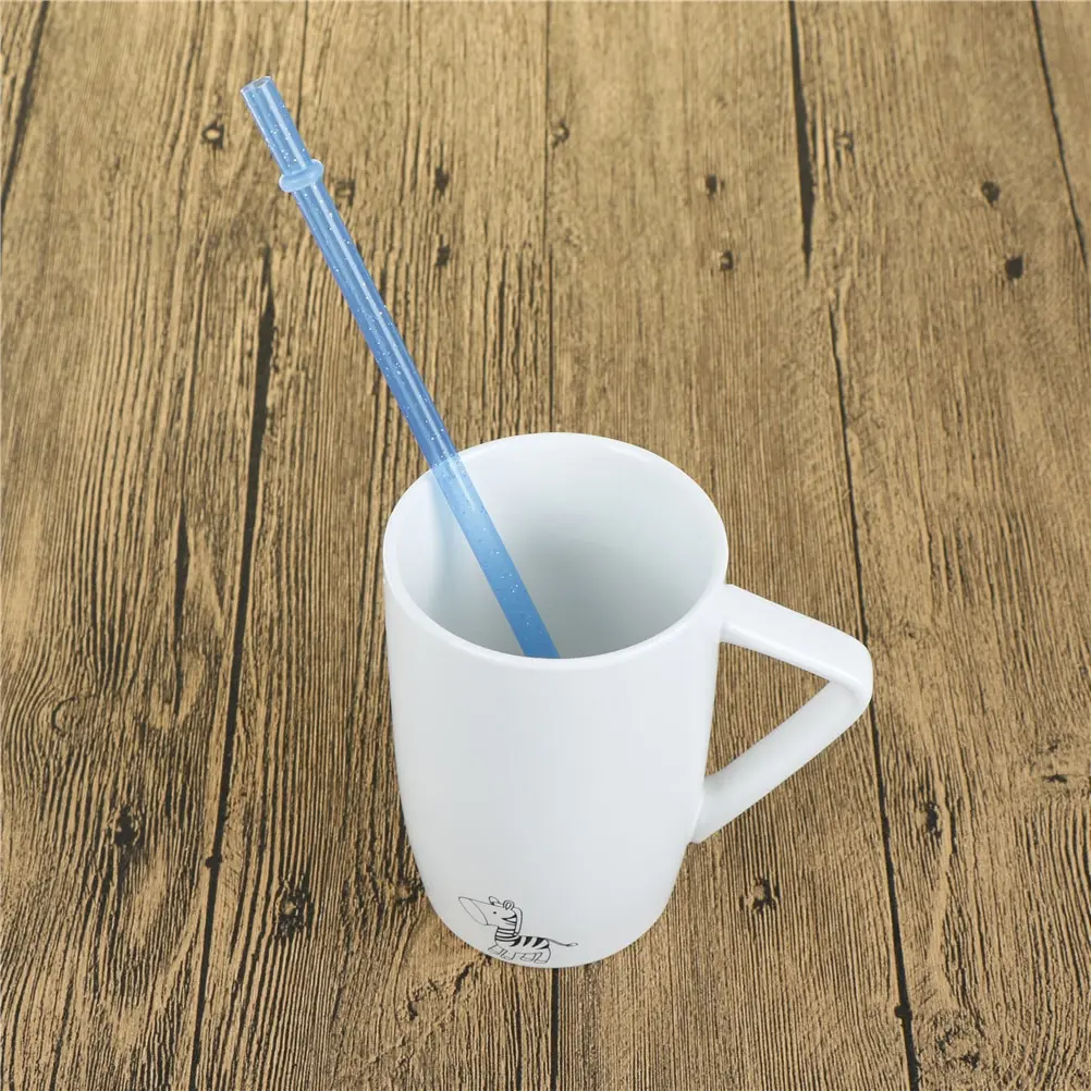 25 шт./компл. многоразовые пластиковые соломинки разных цветов для напитков в