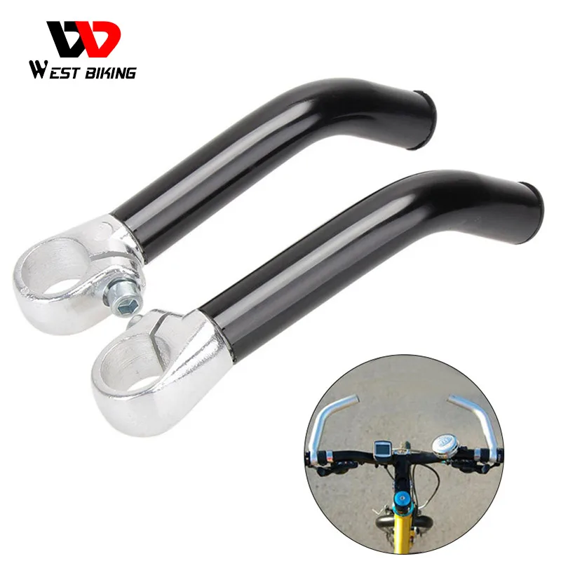 

WEST BIKING Bicycle Rest Handlebar Extender Aluminum Alloy Anti-skid Bike Handlebar Protctive Claw Bar Ends Cycling Handle Ends