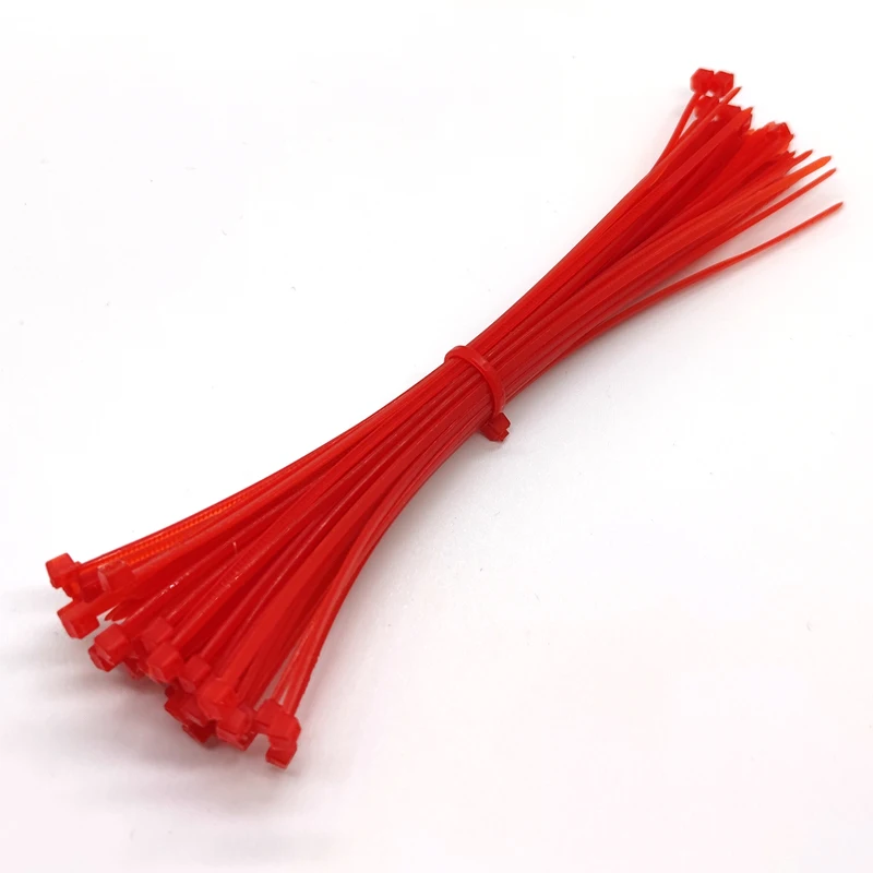 200 шт. нейлоновые кабельные стяжки 4 цвета ширина 6 дюймов 2 мм x 150 (мм) красочные