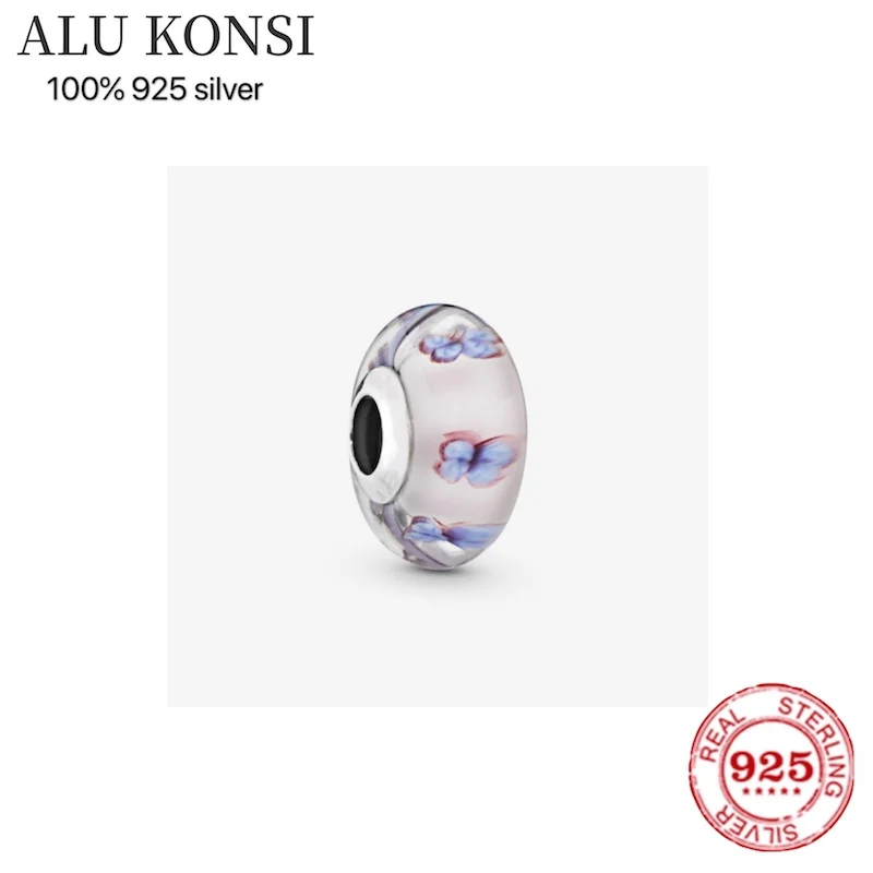 

Luxury Original 100% 925 Sterling Silver charms Pan glass beads for Women fashion Authentic fashion DIY Jewelry Christmas gift