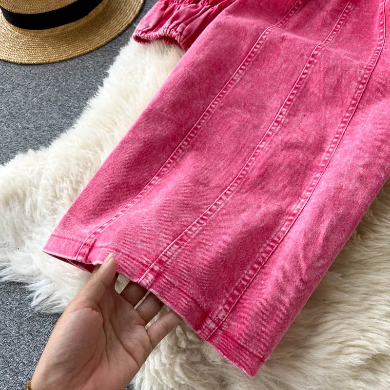 Дизайнерское сексуальное женское розовое платье с накладкой на грудь короткая