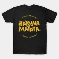 vintage short sleeve oversized hakuna matata t shirt men hakuna matata means no worries t shirt anime tees women t shirts
