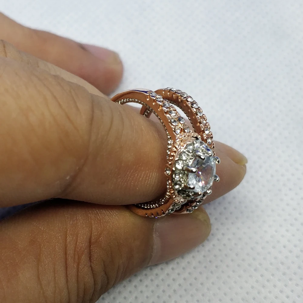 Стразы Кольца женские модные ювелирные изделия аксессуары кольца из сплава с