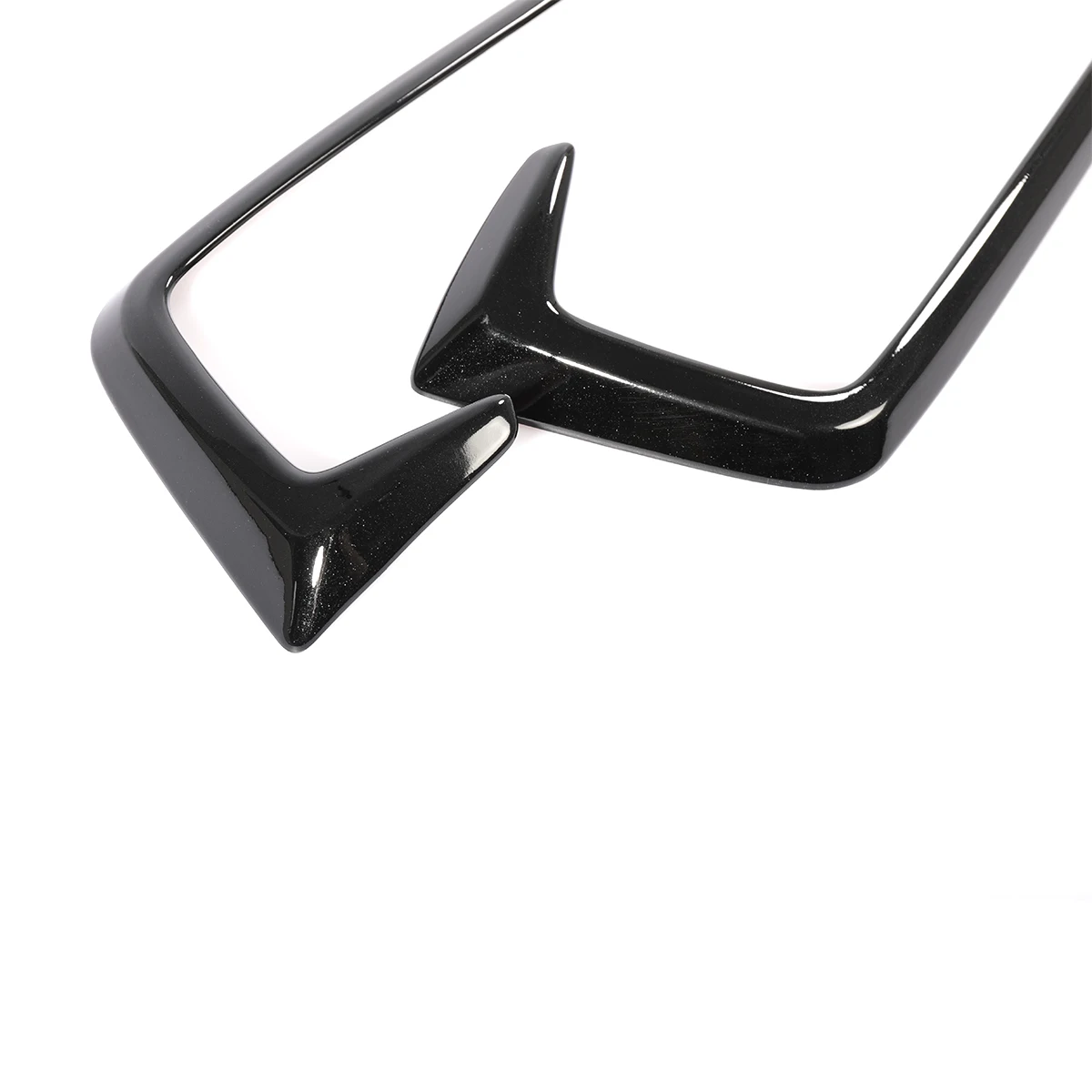 1 пара 3D стикеры из АБС-пластика глянцевая черная стильная передняя