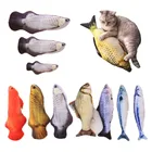 Мягкая Плюшевая креативная 3D игрушка в форме рыбы для домашних животных, 30 см, 40 см, игрушка для кошек, подарок, подушка с мятой рыбой, кукла, имитация собаки, игрушка для домашних животных