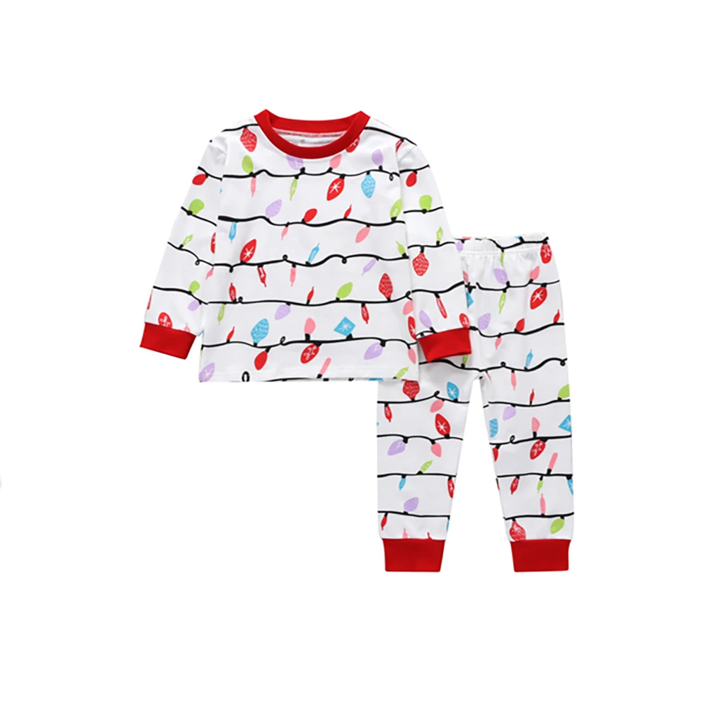 Одинаковая хлопковая одежда для всей семьи комбинезон младенцев футболка с