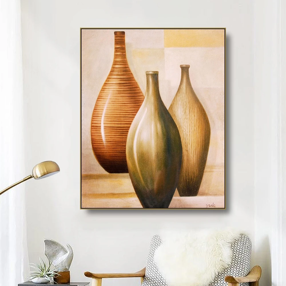 

Laeacco Vase Still Life Canvas Painting Posters Prints For Living Room Restaurant Wall Pictures Home Art Decor
