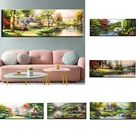 Европейская пейзаж, Настенная картина на холсте, картина маслом, Строительное искусство, скандинавский эстетический постер, картины, принты, домашний декор