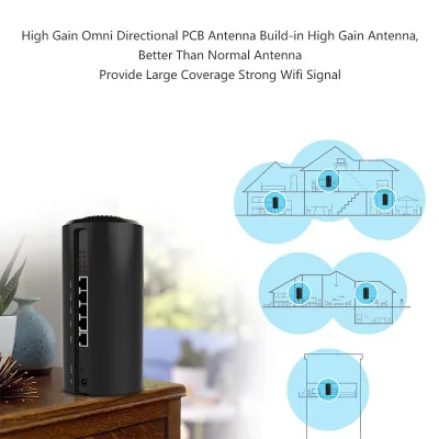KuWFi 300Mbps беспроводной Wifi роутер 2 4G OpenWrt домашний усилитель встроенный * 5dBi антенна