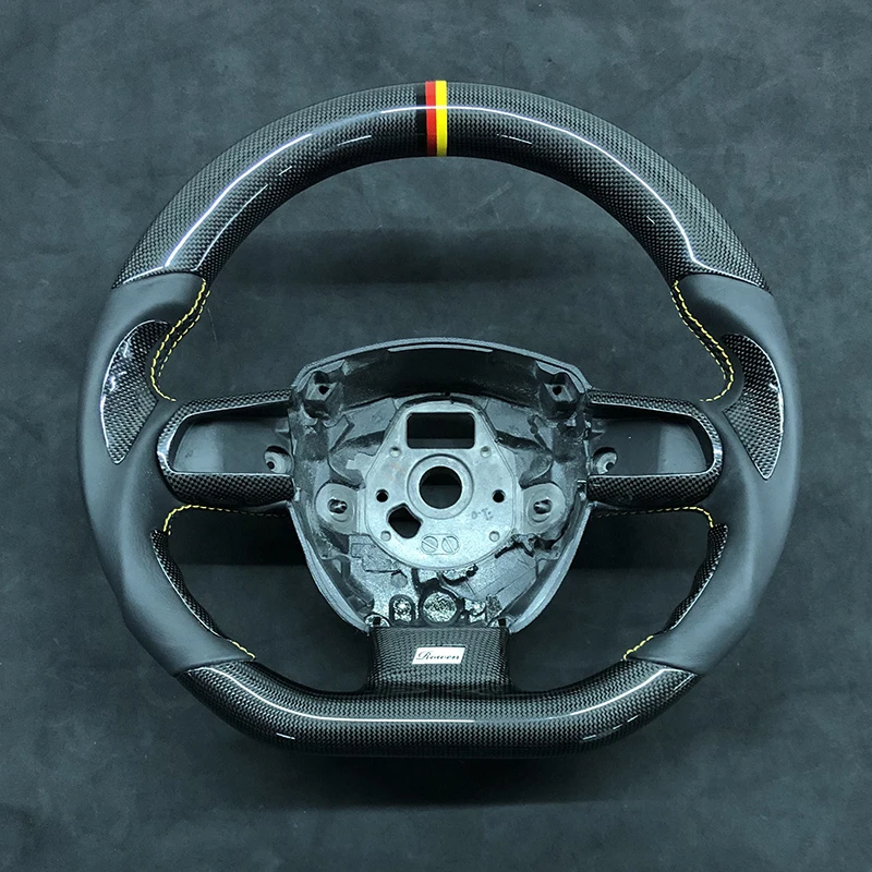 

Углеродное Рулевое колесо для Audi, настоящее углеродное волокно, рулевое колесо для Audi Q 5 Quattro 8 R 2011 год