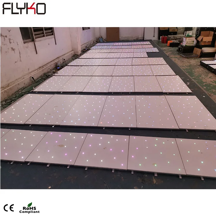Flyko профессиональный светодиодный 60*120 см беспроводной RGB СВЕТОДИОДНЫЙ танцпол
